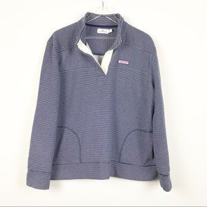 Vineyard Vines Blue Mini Stripe Button Shep Shirt